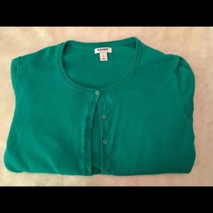 Old Navy Turquoise Button-down Cardigan